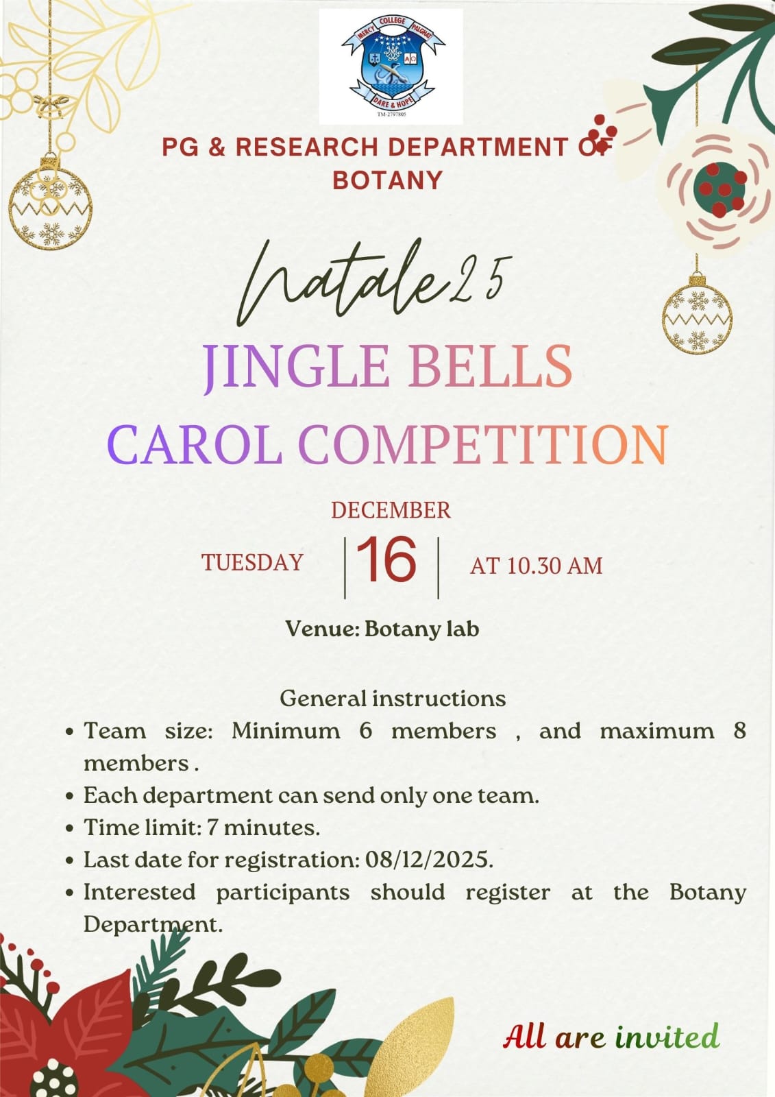 NATALE 25 - JINGLE BELLS CAROLE COMPETITION